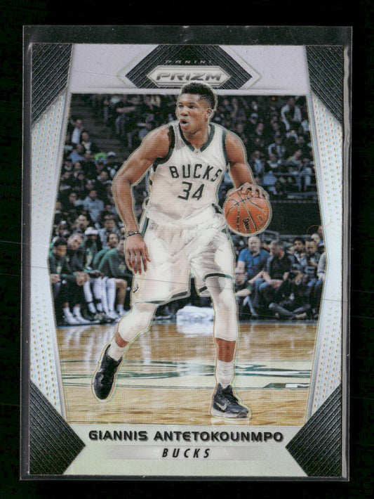 2017-18 Panini Prizm Prizms Silver Giannis Antetokounmpo #182