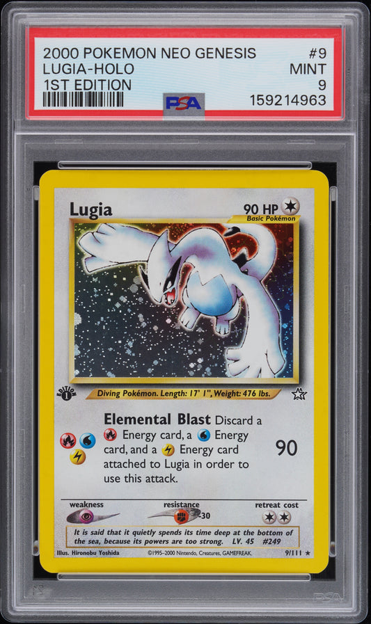 2000 Pokemon Neo Genesis 1st Edition 1st Edition Lugia-Holo 9 PSA #9