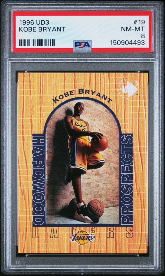 1996 Ud3 Kobe Bryant 8 PSA #19