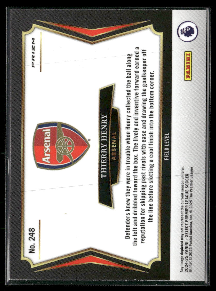 2024-25 Panini Select Premier League Red Ice Thierry Henry #248
