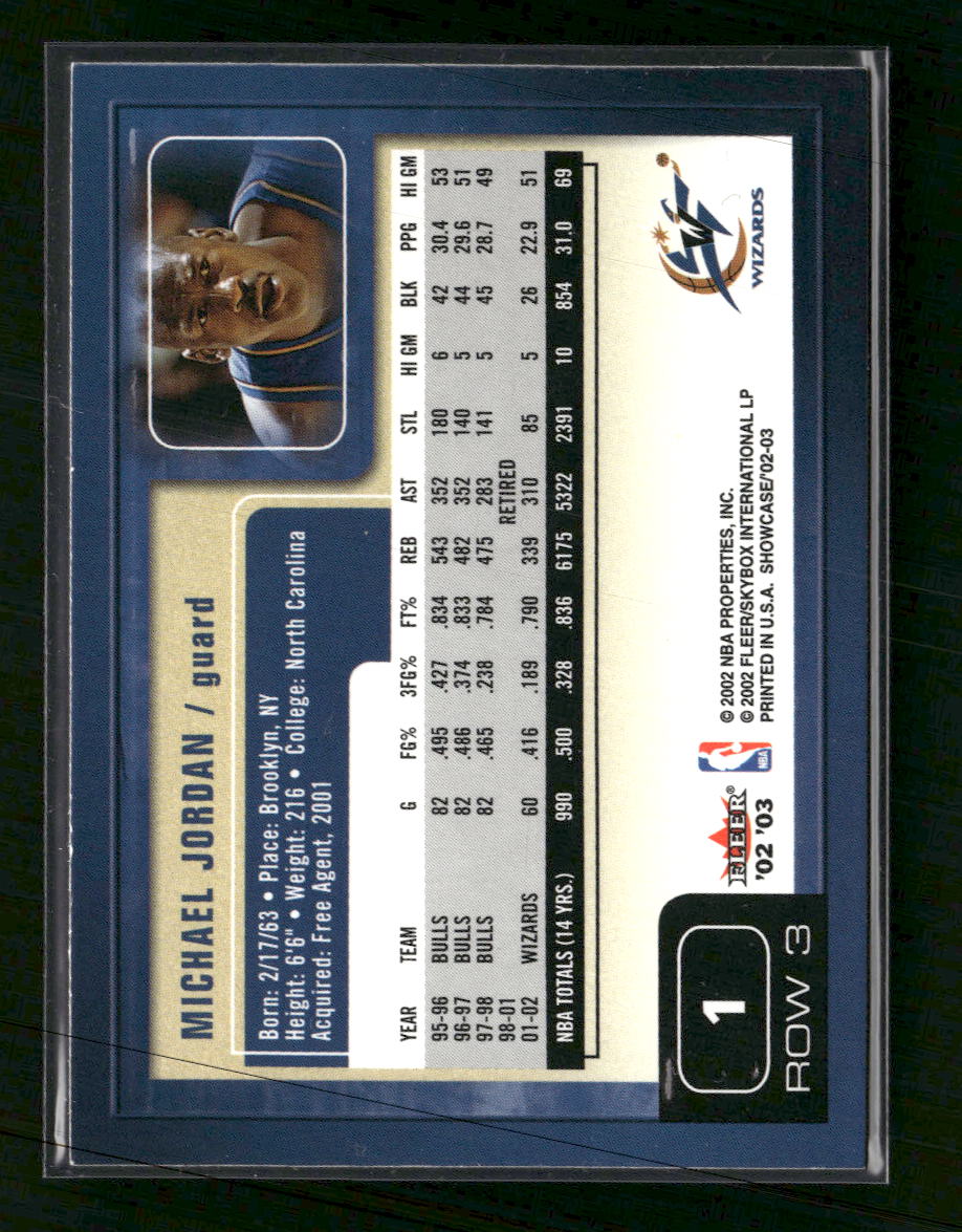 2002-03 Fleer Showcase Michael Jordan #1