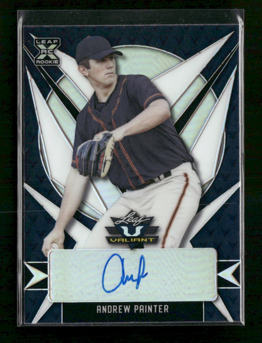 2021 Leaf Valiant Navy Blue Andrew Painter #/75 Auto #BA-AP1