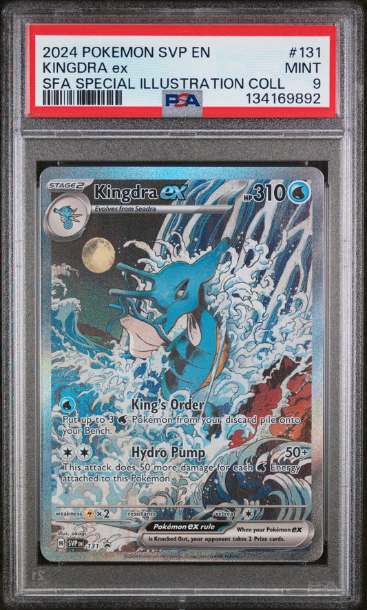 2024 Pokemon Svp En-Sv BSP  Sfa Special Illustration Coll Kingdra Ex 9 PSA #131