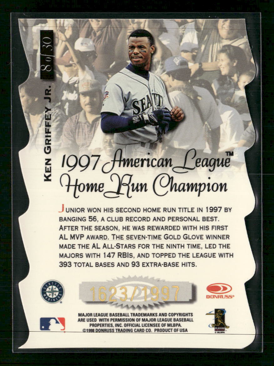 1998 Donruss Preferred Title Waves Ken Griffey Jr. #/1997 #8