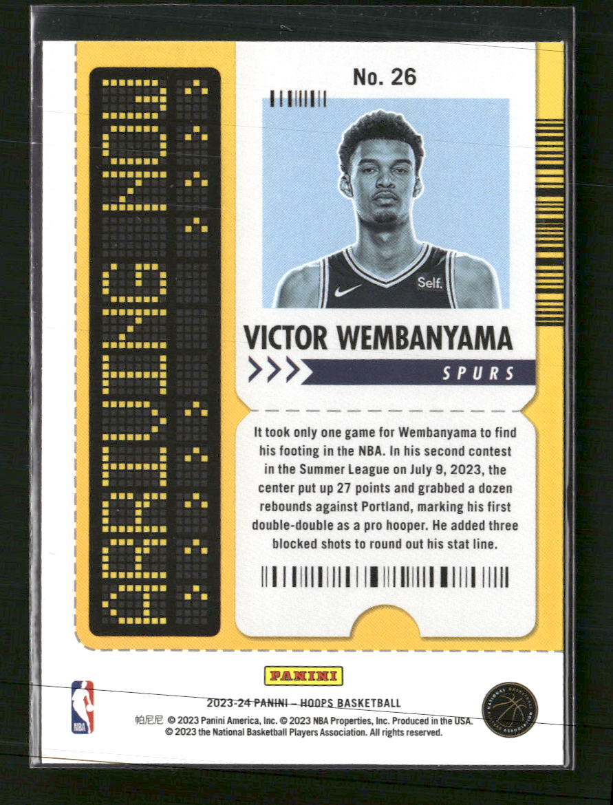2023-24 Hoops Arriving Now Victor Wembanyama #26