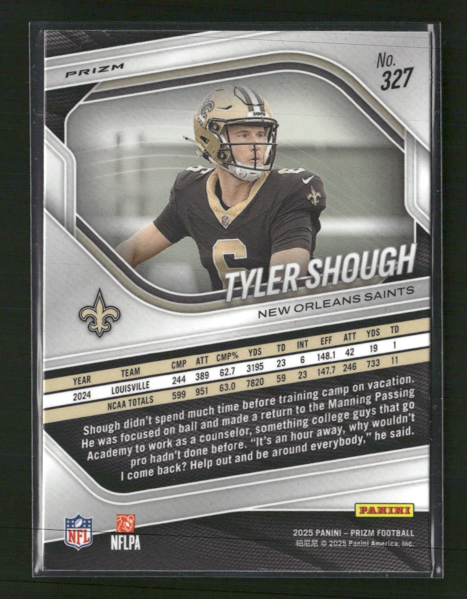 2025 Panini Prizm White Disco Tyler Shough #327