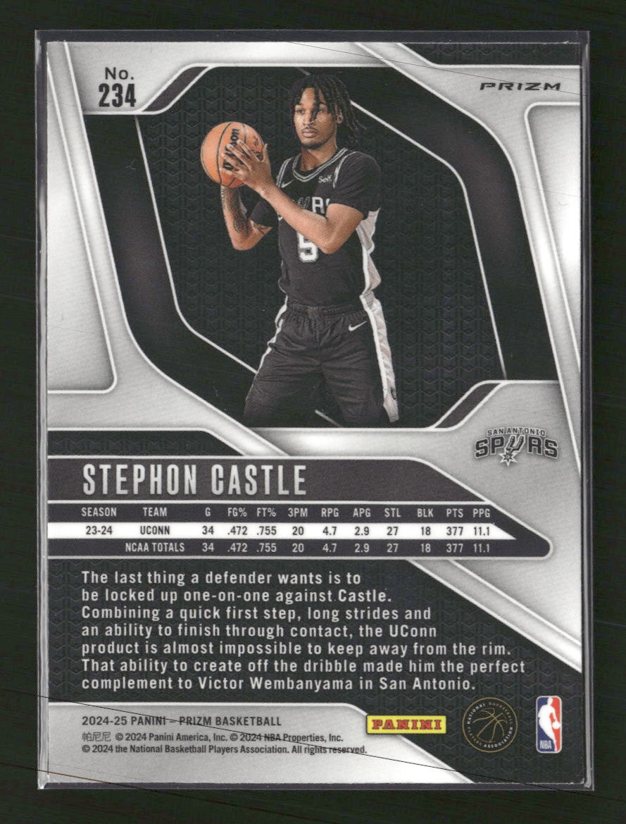 2024-25 Panini Prizm Prizms Wave Stephon Castle #234