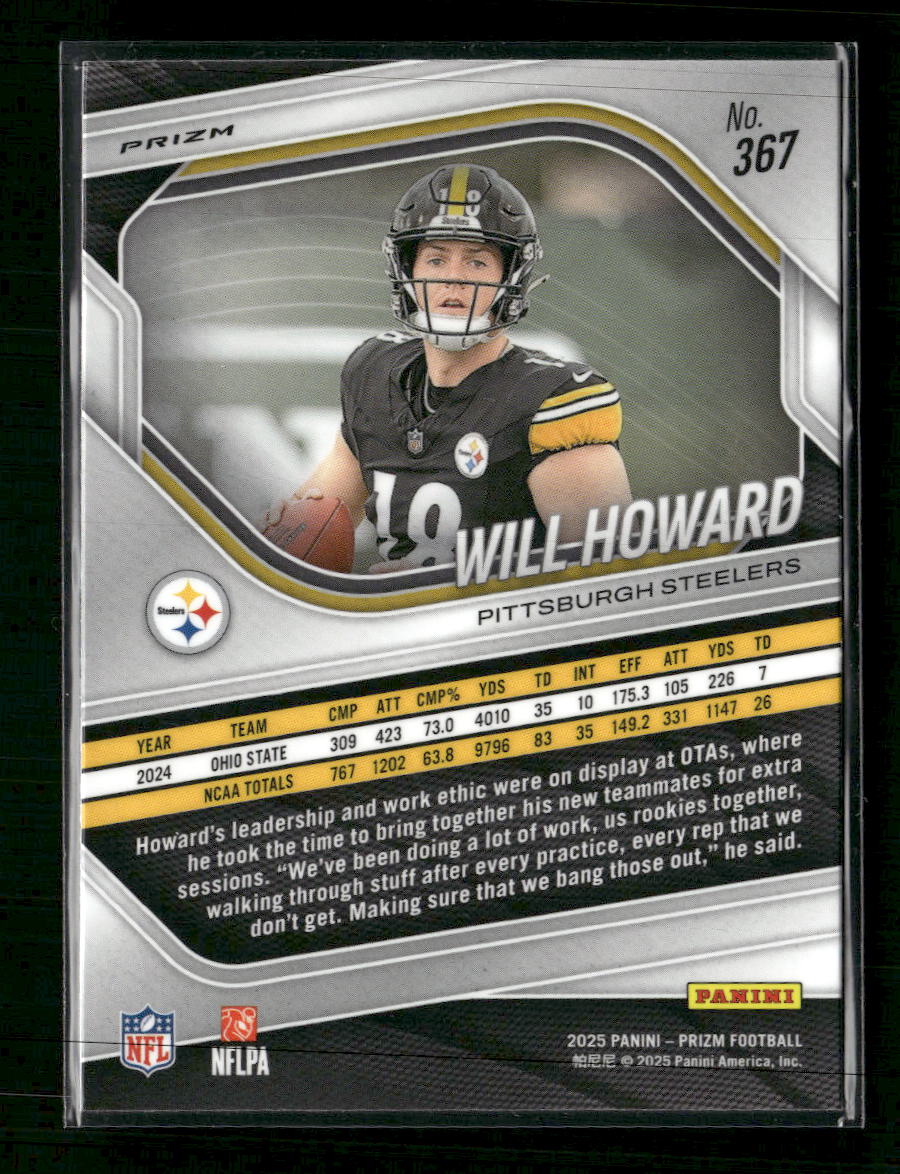2025 Panini Prizm White Disco Will Howard #367