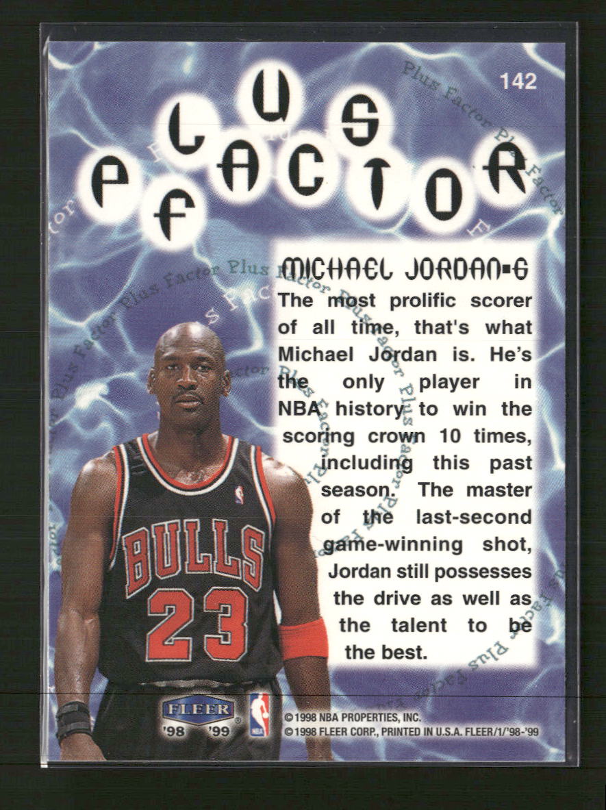 1998-99 Fleer Tradition Michael Jordan #142