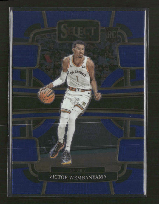 2023-24 Panini Select Blue (Retail Base) Victor Wembanyama Rookie #87