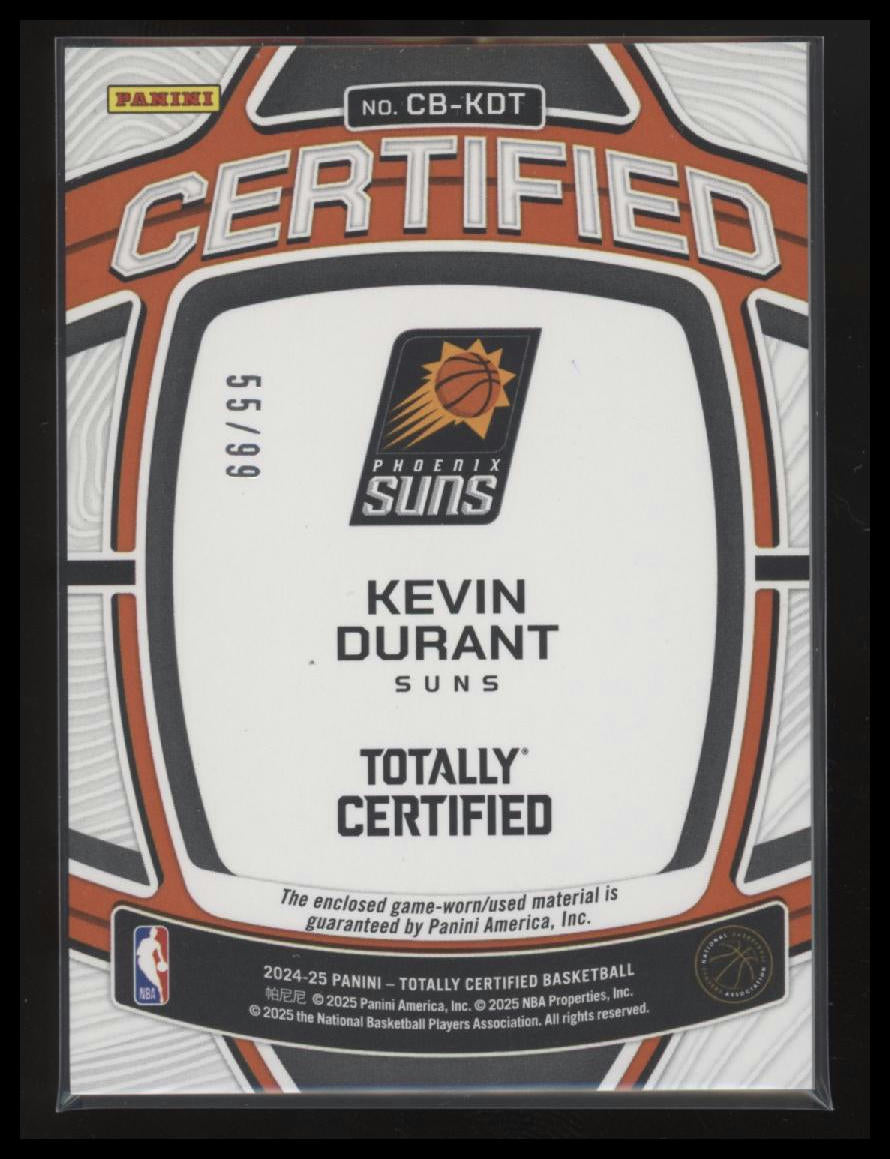 2024-25 Panini Totally Certified Baller Mirror Purple #/99 Kevin Durant #CB-KDT