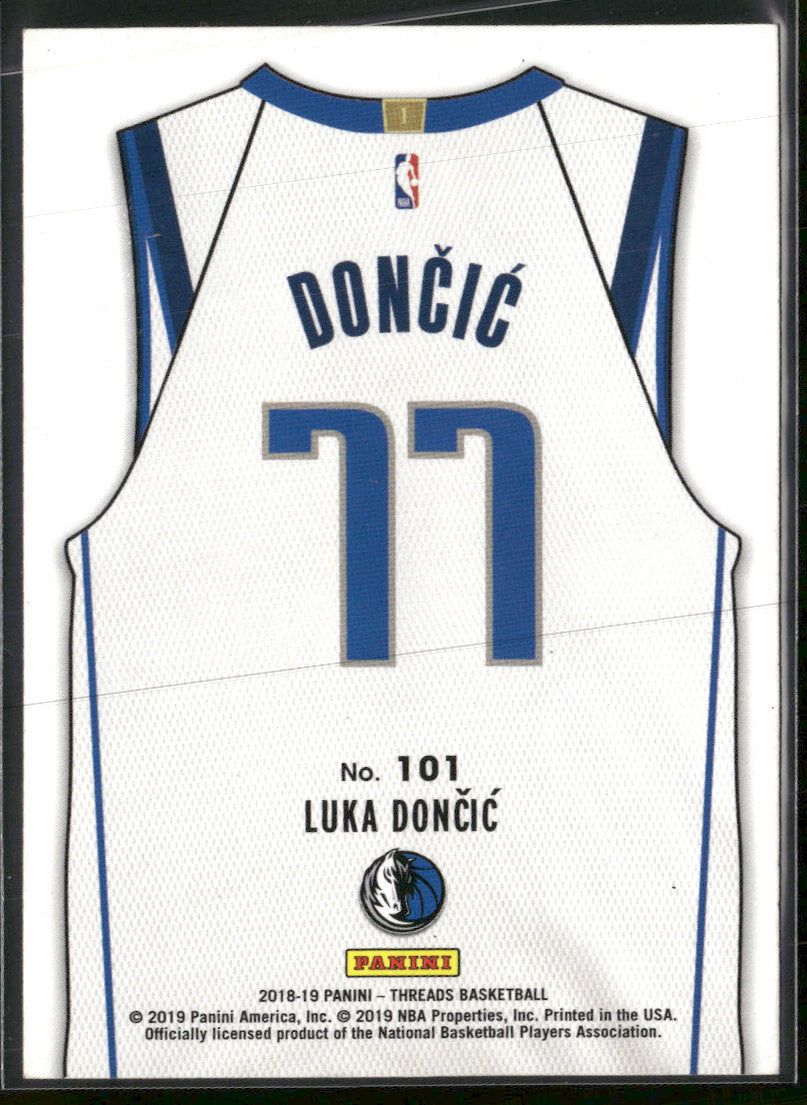 2018-19 Panini Threads Luka Doncic Rookie #101
