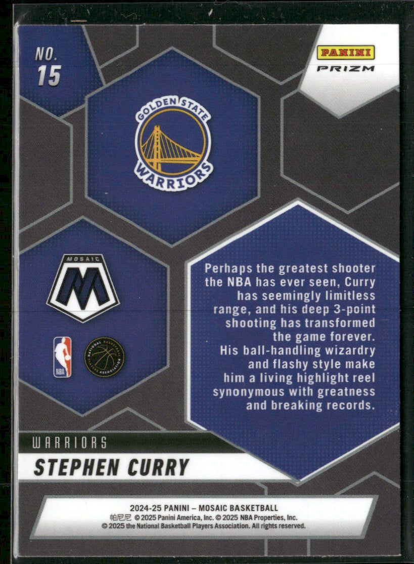 2024-25 Panini Mosaic Montage Mosaic Stephen Curry #15