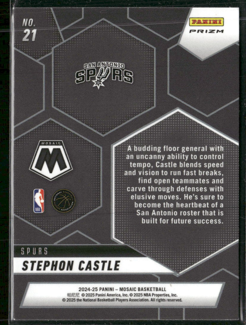 2024-25 Panini Mosaic Montage Mosaic Stephon Castle #21