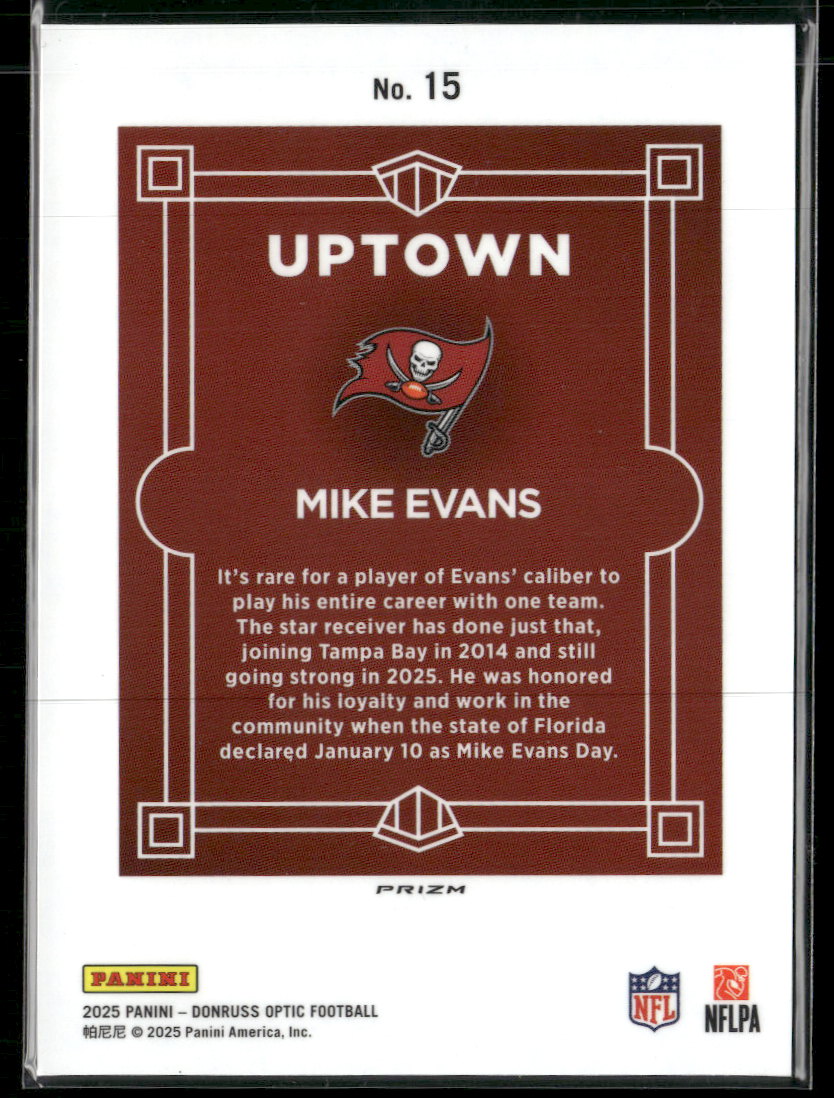 2025 Donruss Optic Uptown Mike Evans #15
