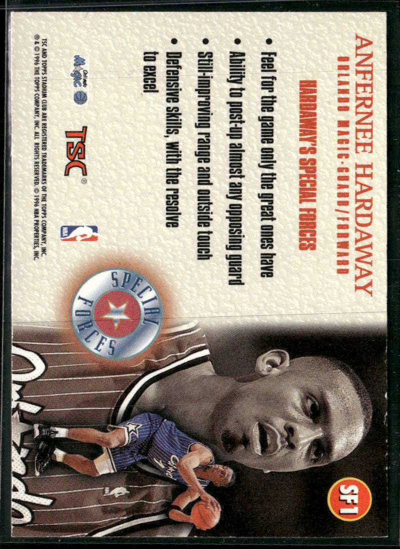1996-97 Stadium Club Special Forces Anfernee Hardaway #SF1