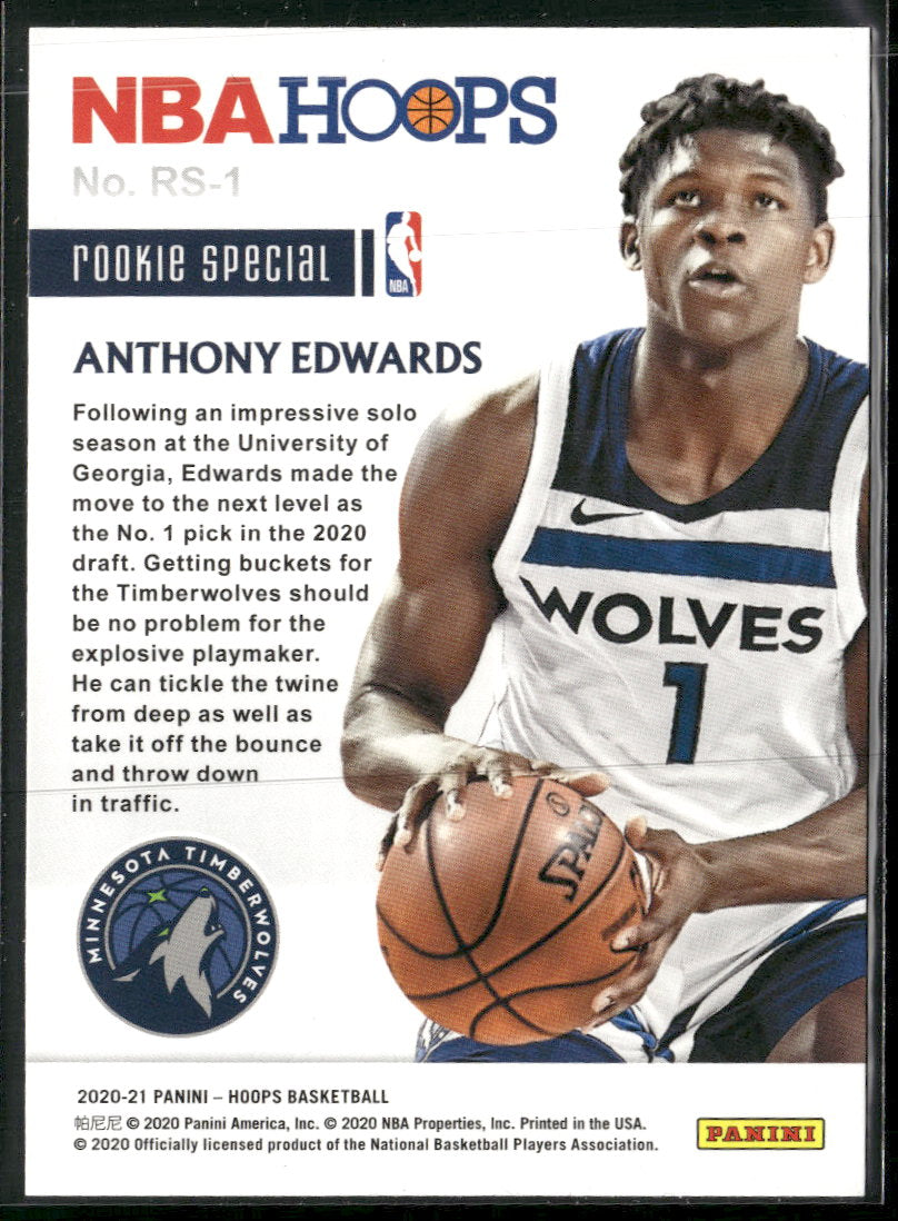 2020-21 Hoops Rookie Special Anthony Edwards #RS-1