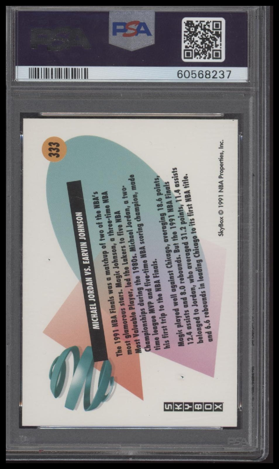 1991 Skybox Michael Vs. Magic 9 PSA #333