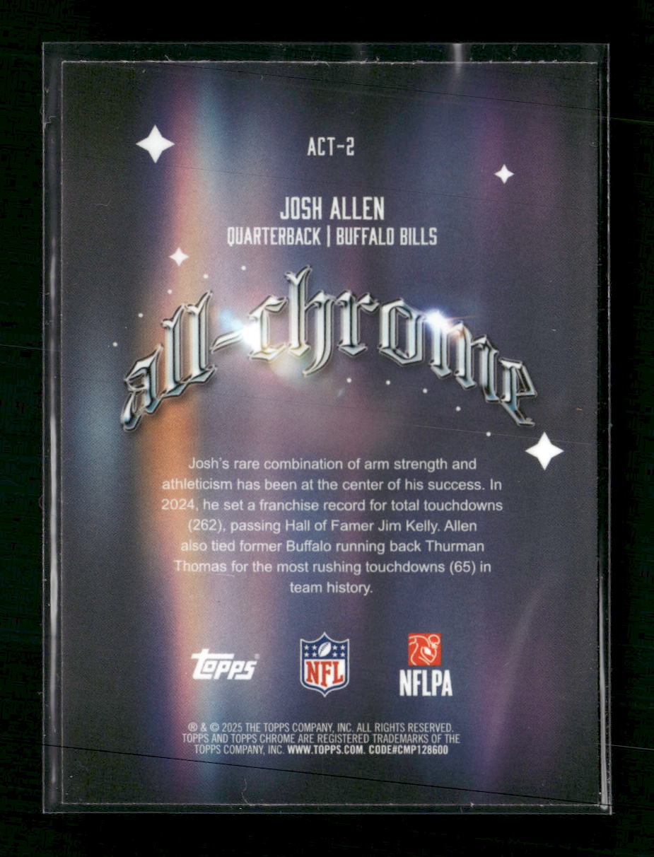 2025 Topps Chrome All-Chrome Team X-Fractor Josh Allen #ACT-2