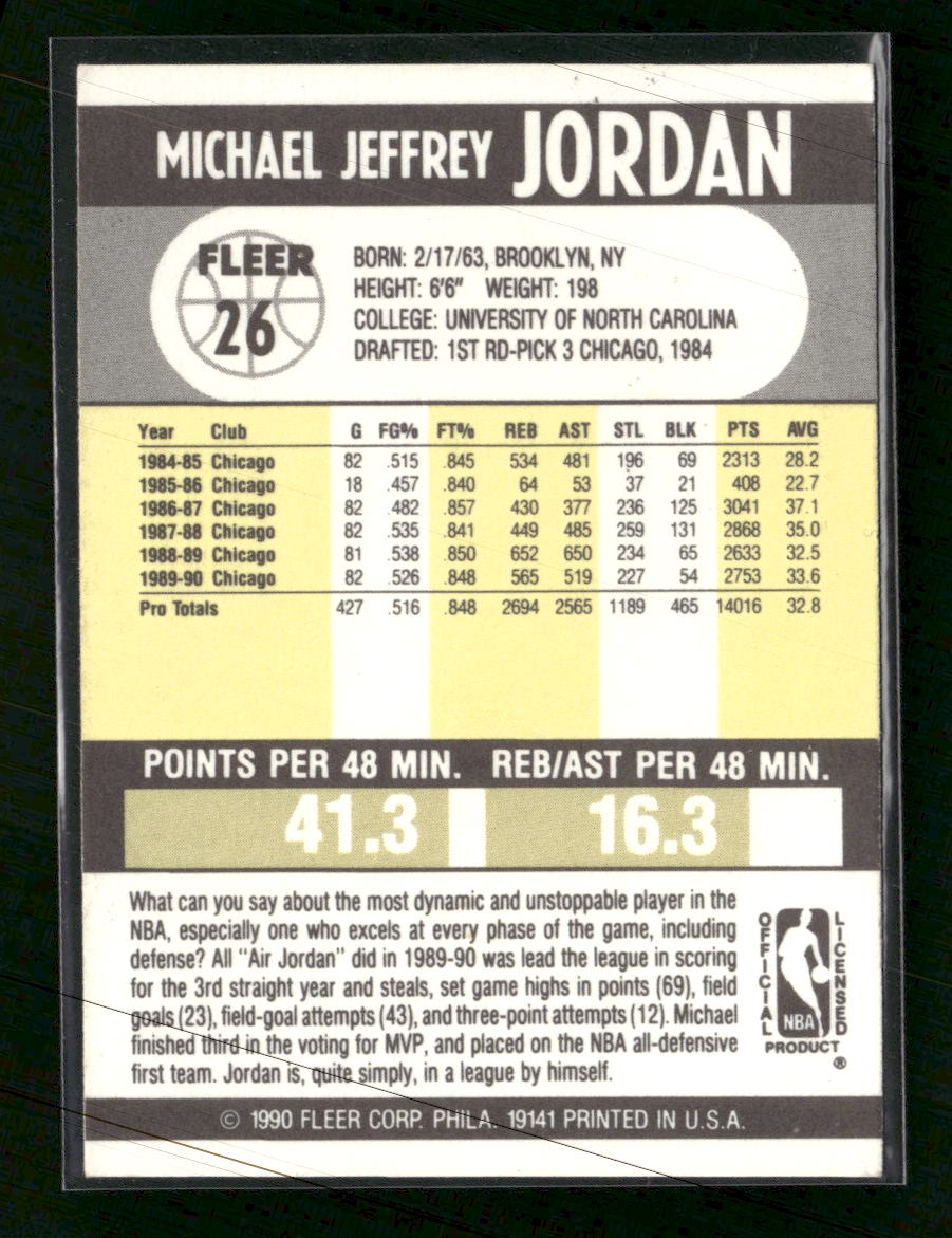 1990-91 Fleer Michael Jordan #26