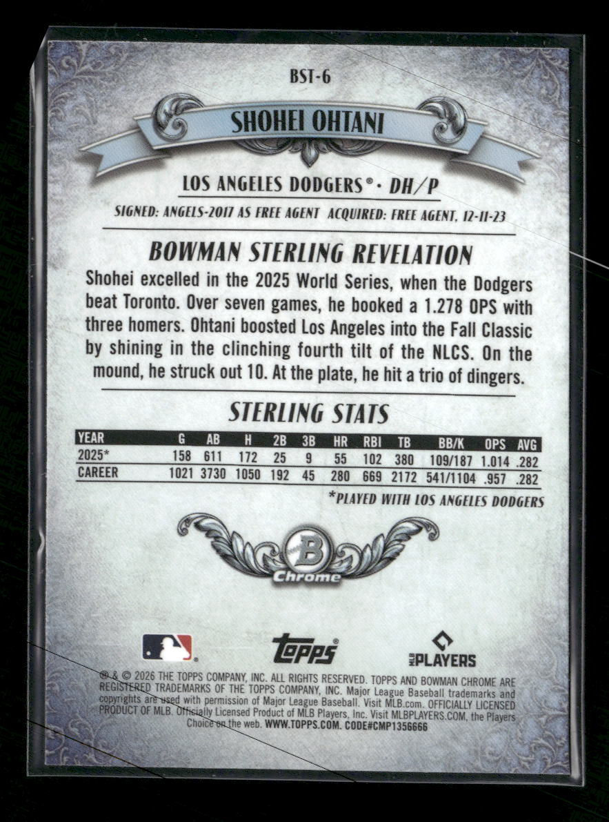 2026 Bowman Bowman Sterling Mojo Refractors Shohei Ohtani #BST-6