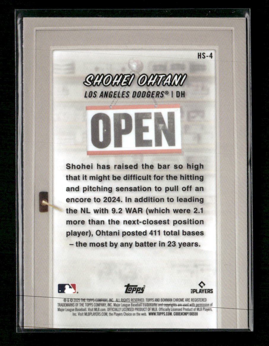 2025 Bowman Hobby Stars Refractor Shohei Ohtani #HS-4