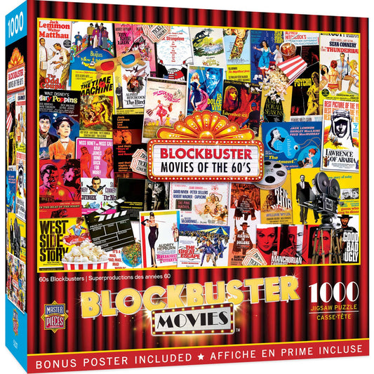 Blockbusters Movies of the 60’s 1000 Piece Puzzle by Masterpieces