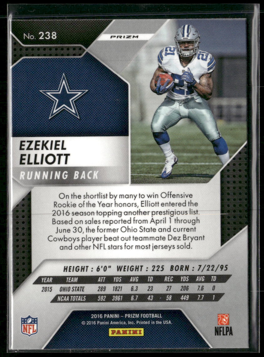 2016 Panini Prizm Silver Ezekiel Elliott #238