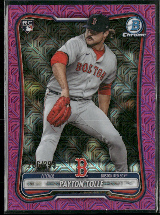 2026 Bowman Chrome Mojo Fuchsia Refractors Payton Tolle Rookie #/299 #26