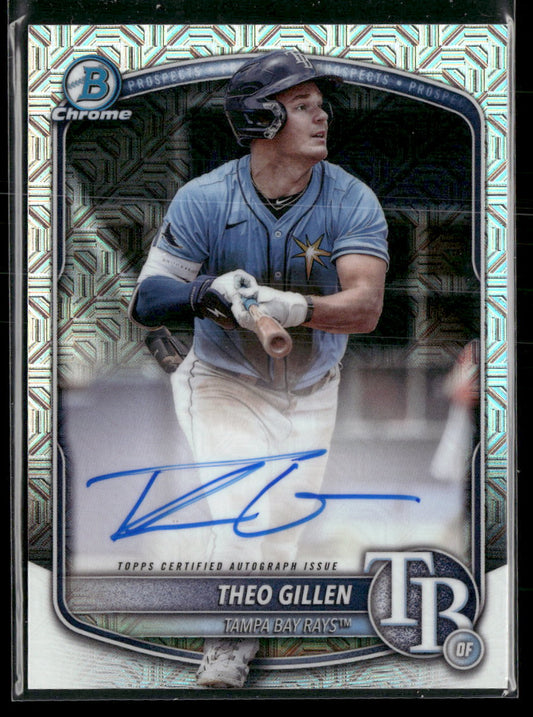 2025 Bowman Chrome Prospect Autographs Theo Gillen Auto #BMA-TG
