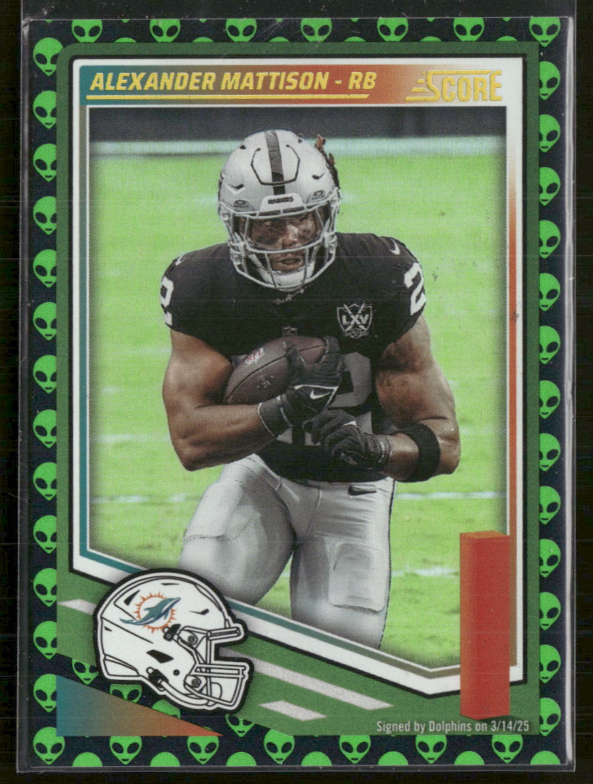 2025 Score Extraterrestrial Alexander Mattison #112