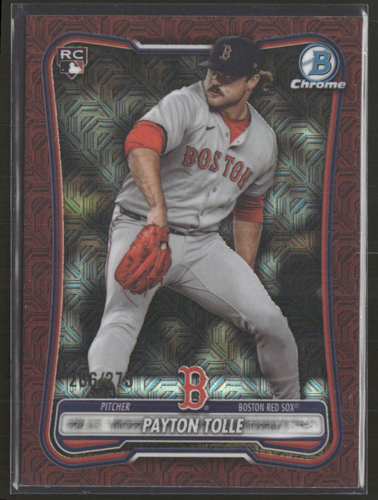 2026 Bowman Chrome Mojo Burgundy Refractors Payton Tolle Rookie #/275 #26