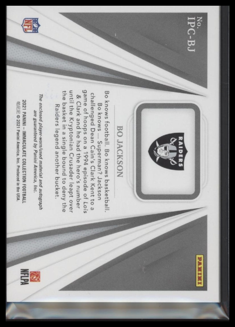 2021 Panini Immaculate Players Collection Autographs Bo Jackson #/35 #IPC-BJ