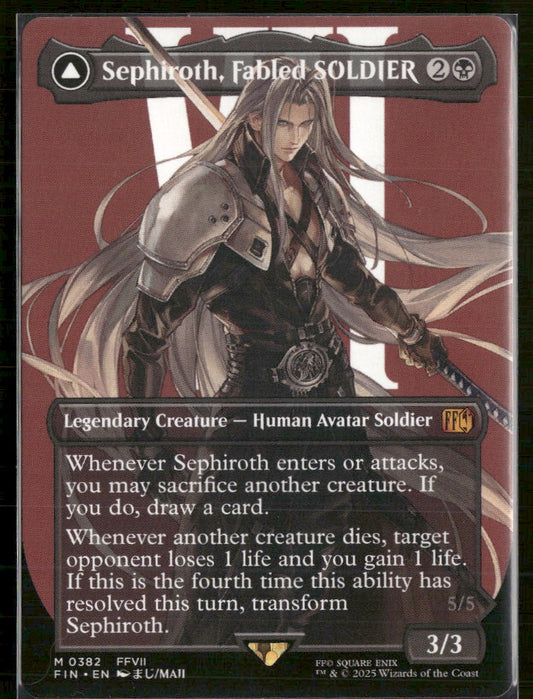 FINAL FANTASY Sephiroth, Fabled SOLDIER (0382) (Borderless) #382