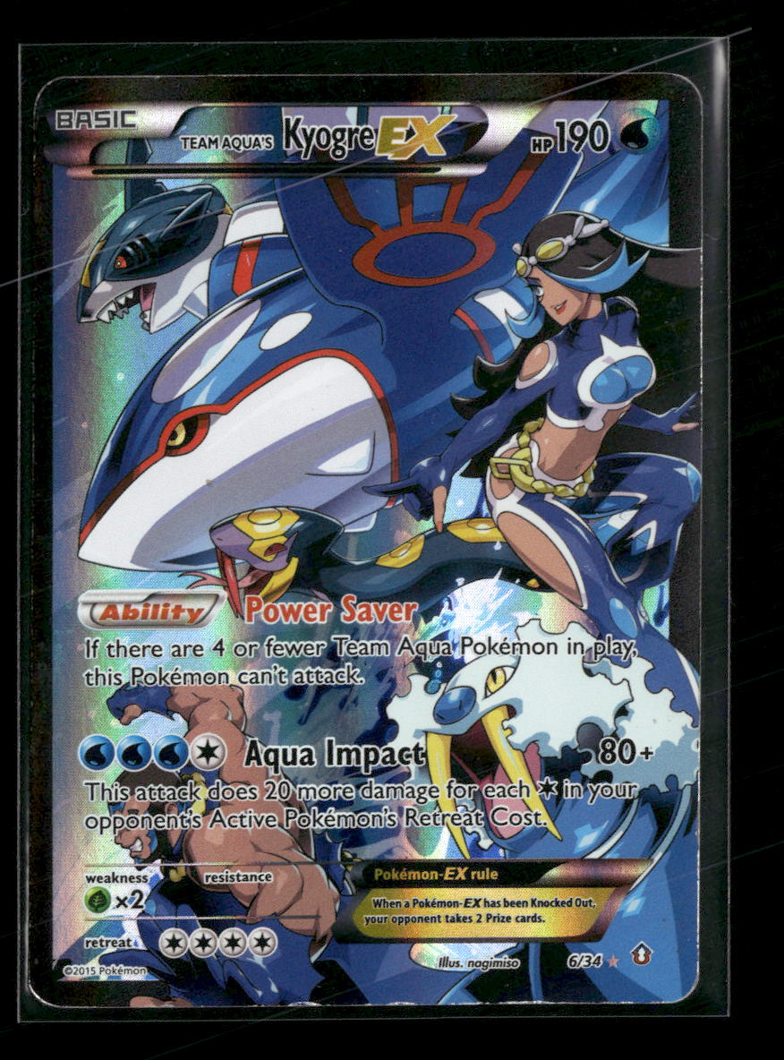 Double Crisis Team Aqua's Kyogre EX #6/34