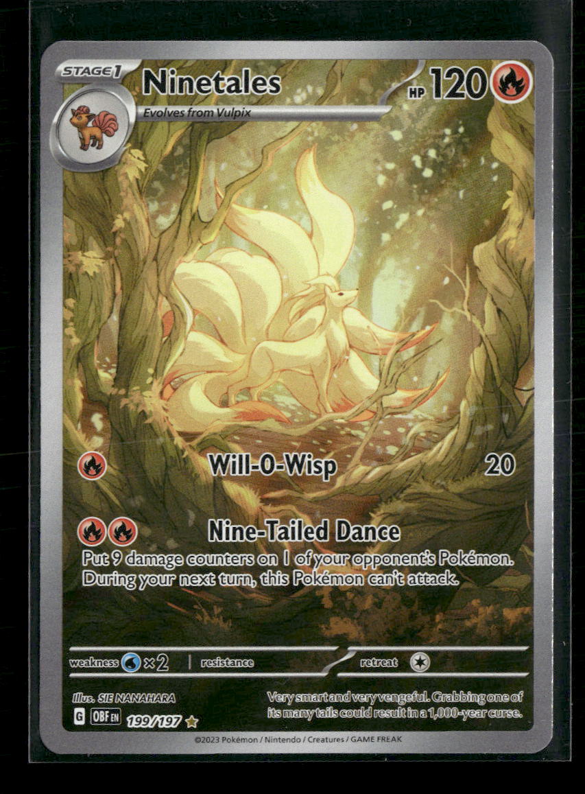 SV03: Obsidian Flames Ninetales -199/197 #199/197
