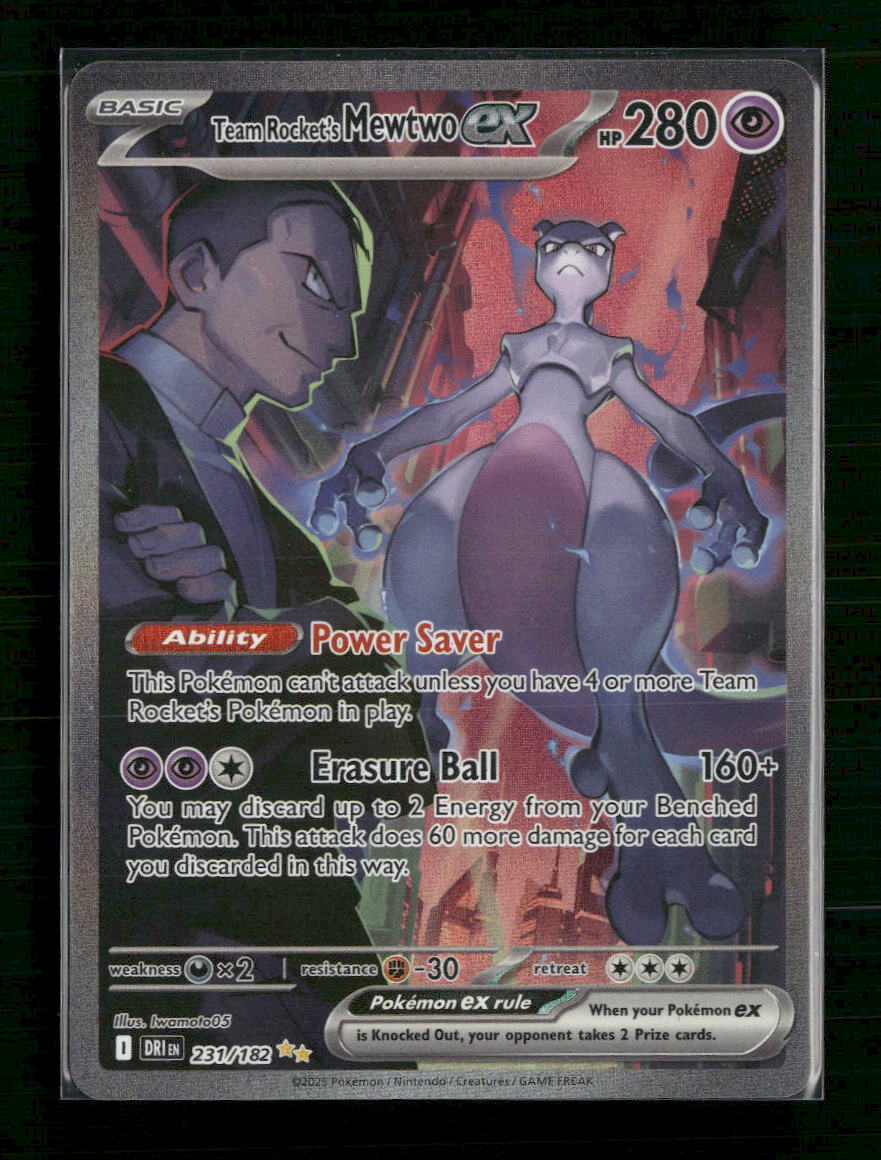 SV10: Destined Rivals Team Rocket's Mewtwo ex #231/182