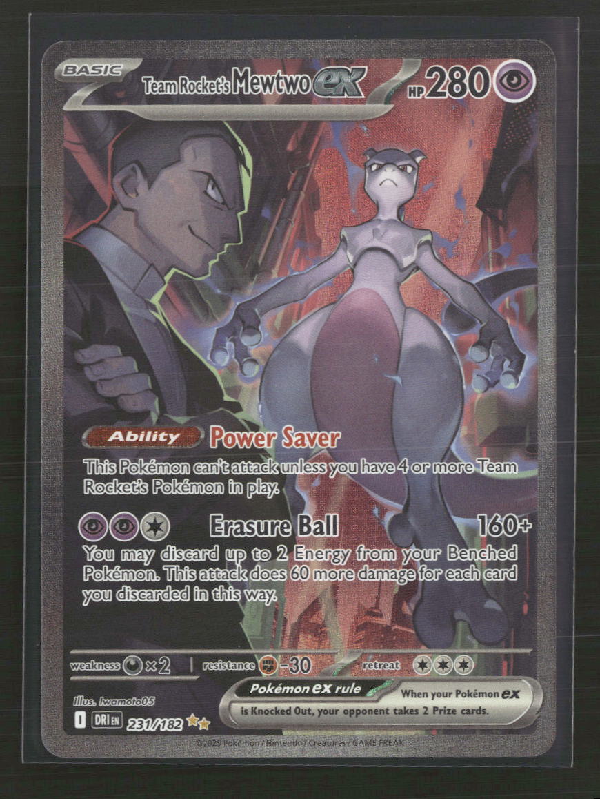 SV10: Destined Rivals Team Rocket's Mewtwo ex #231/182