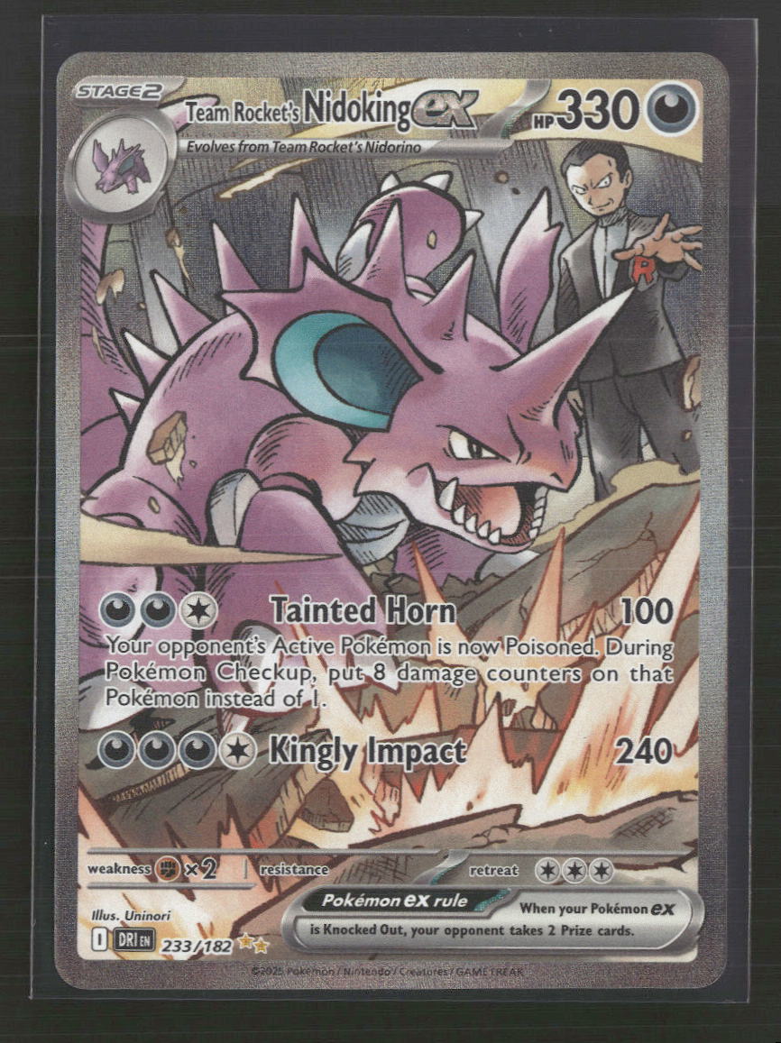 SV10: Destined Rivals Team Rocket's Nidoking ex #233/182