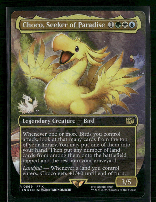 FINAL FANTASY Choco, Seeker of Paradise (Borderless) (Chocobo Track Foil) #569
