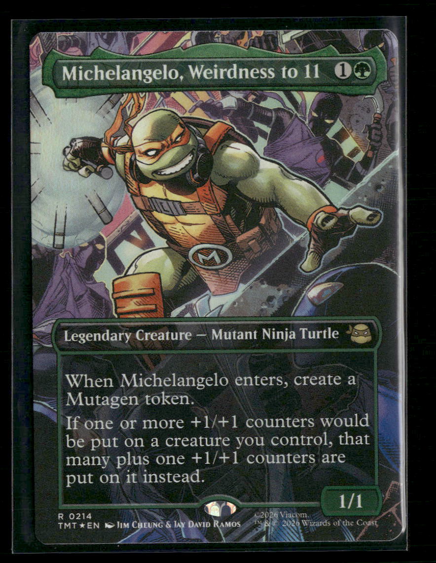 Teenage Mutant Ninja Turtles Michelangelo, Weirdness to 11 Foil #214