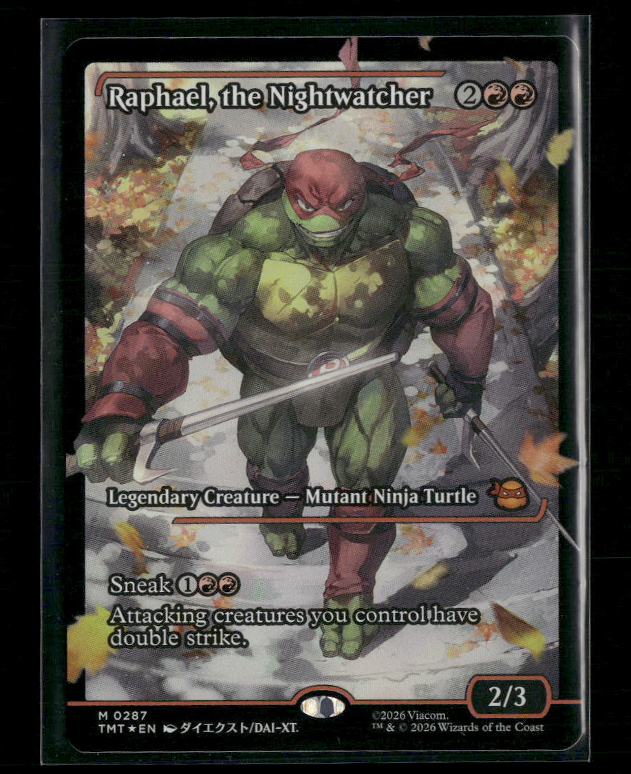 Teenage Mutant Ninja Turtles Raphael, the Nightwatcher (Showcase) Foil #287