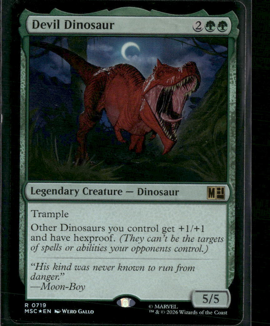 Commander: Marvel Super Heroes Devil Dinosaur Foil #719