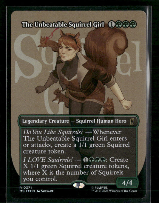 Marvel Super Heroes The Unbeatable Squirrel Girl (Borderless) Foil #371