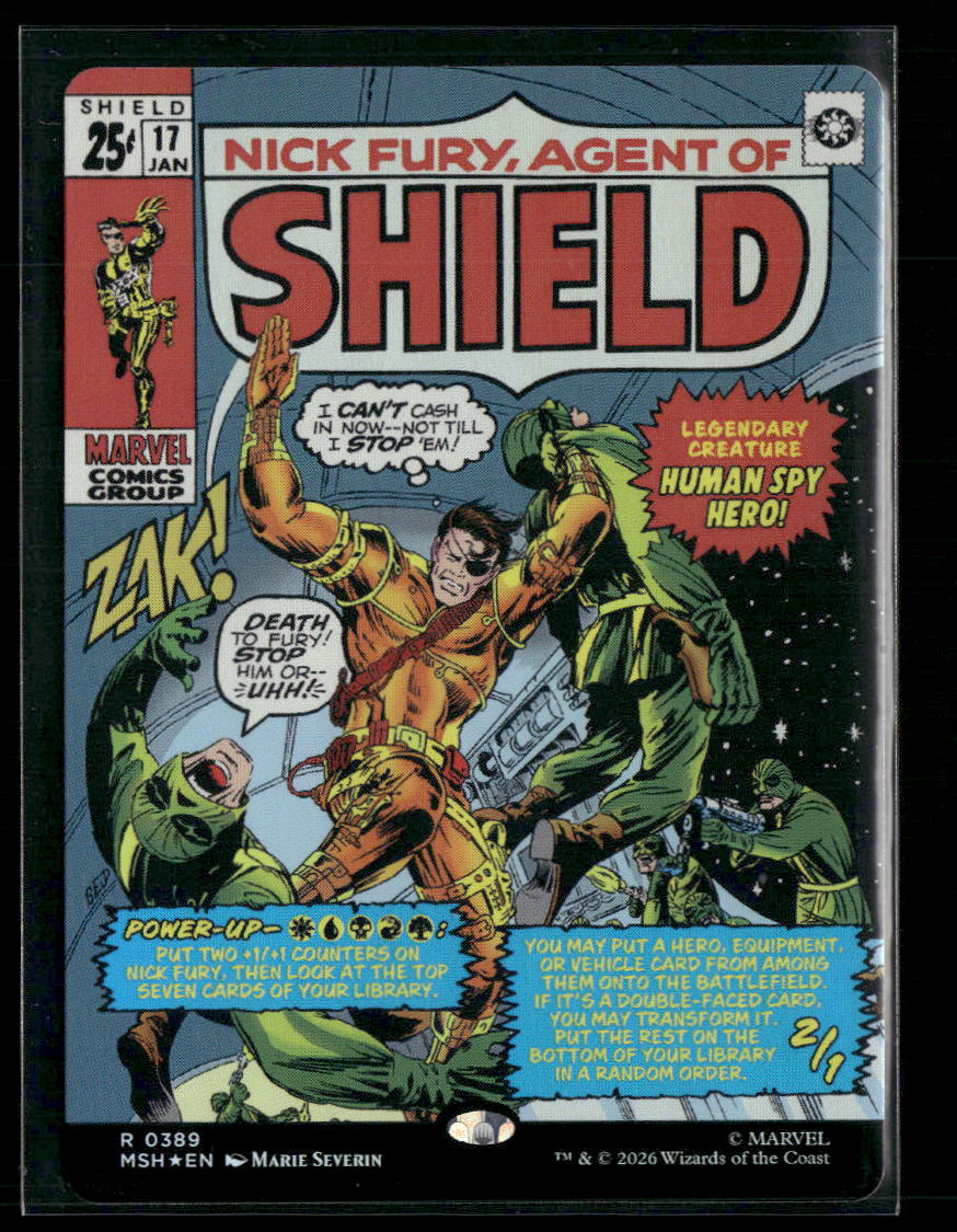 Marvel Super Heroes Nick Fury, Agent of S.H.I.E.L.D. (Borderless) Foil #389