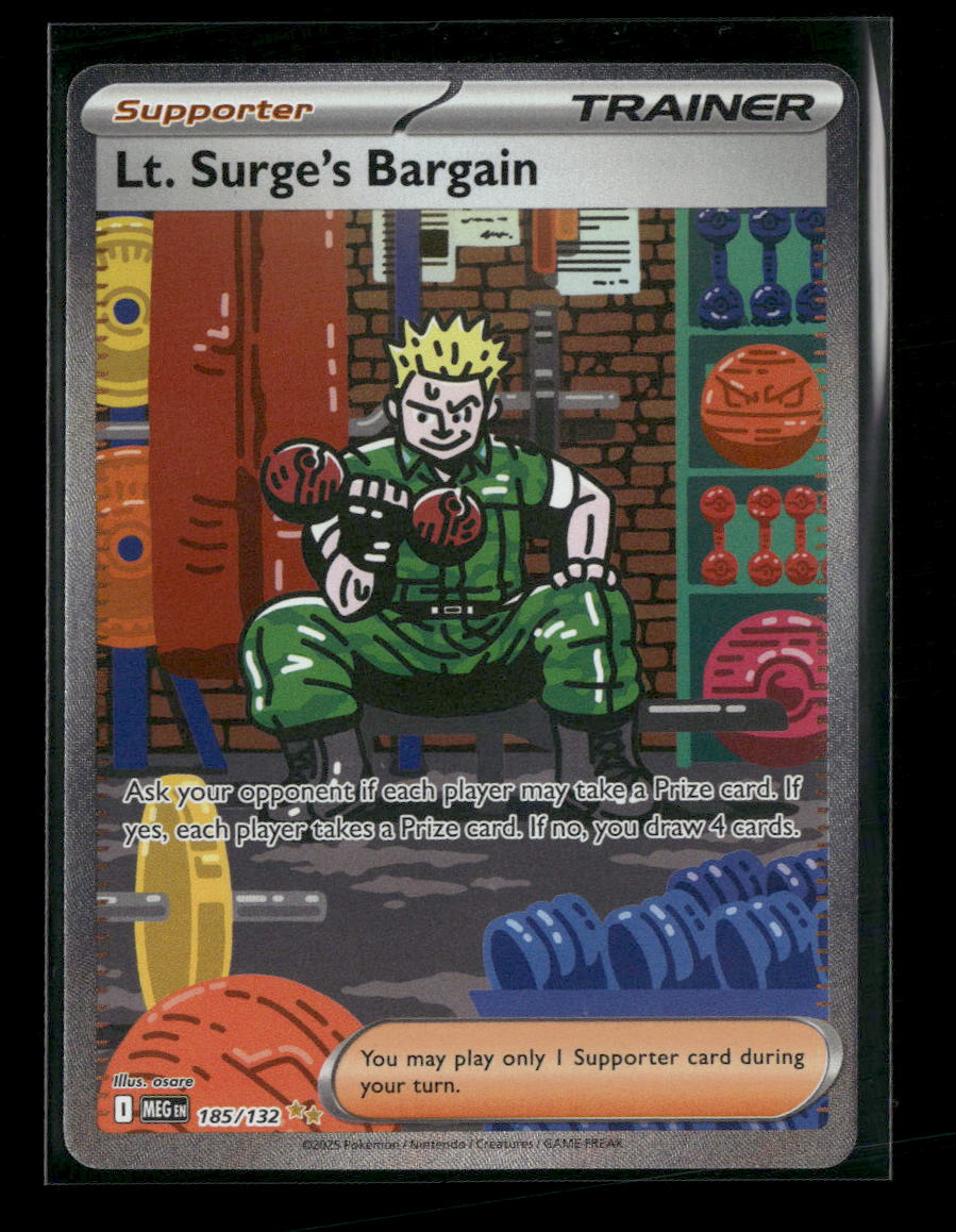 ME01: Mega Evolution Lt. Surge's Bargain #185/132