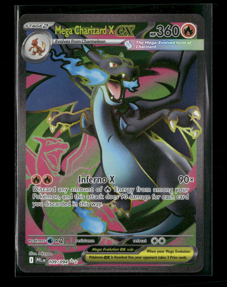 ME02: Phantasmal Flames Mega Charizard X ex #109/094