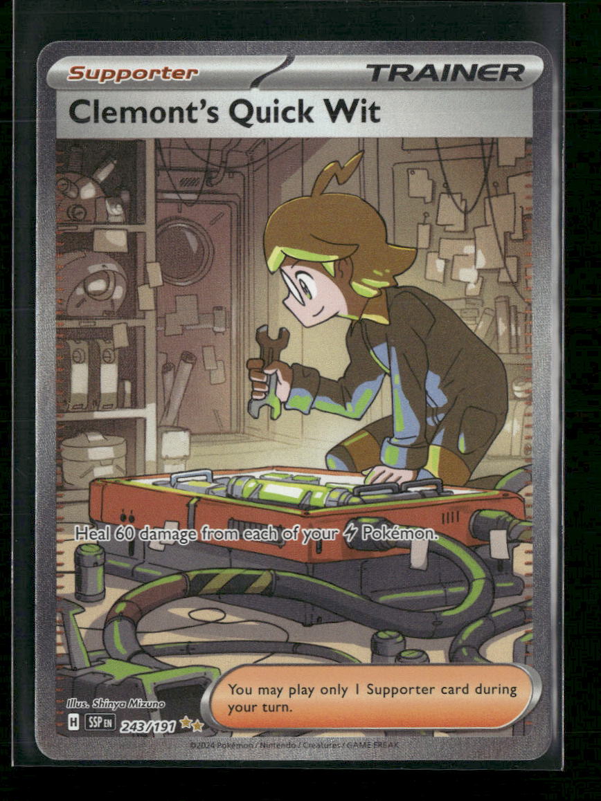 SV08: Surging Sparks Clemont's Quick Wit #243/191