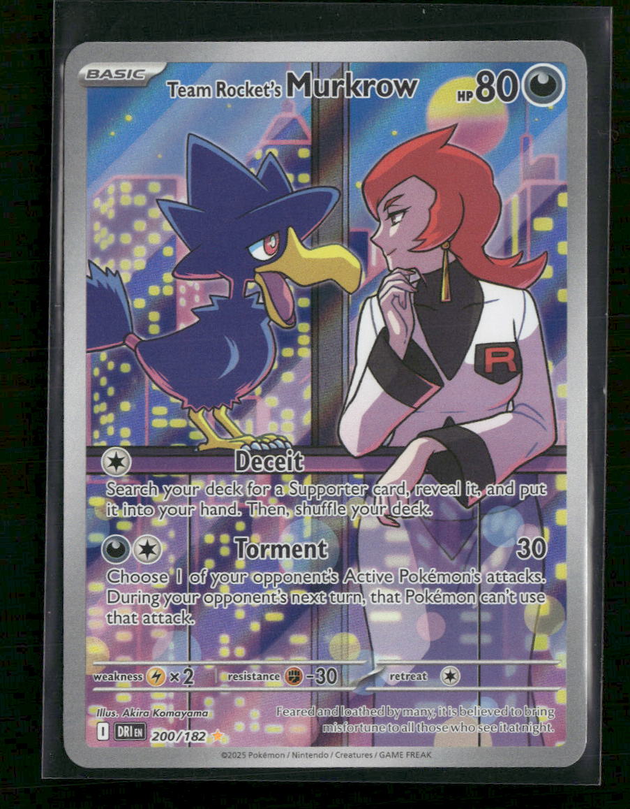 SV10: Destined Rivals Team Rocket's Murkrow #200/182