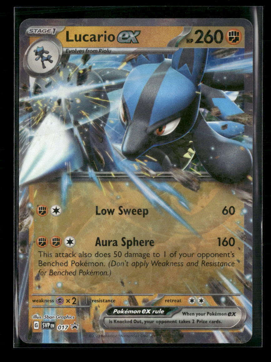 SV: Scarlet & Violet Promo Cards Lucario ex #017